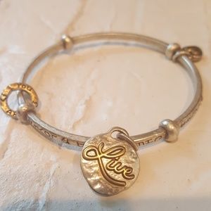 Brighton gold and silver tone bangle
